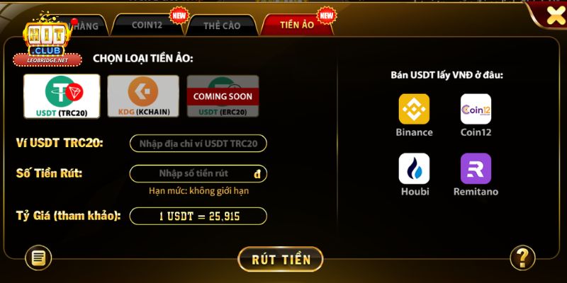 Cách rút tiền Hit Club dành cho người mới Cách rút tiền Hit Club dành cho người mới