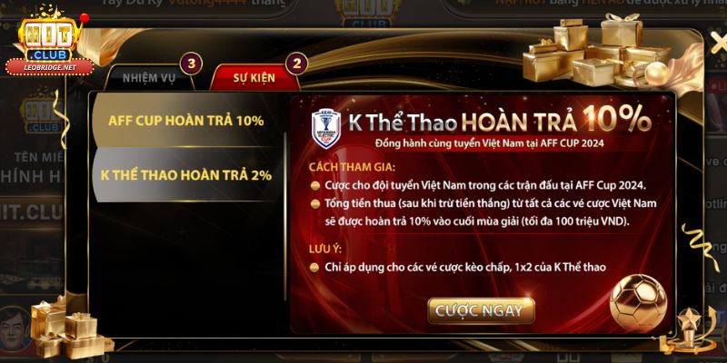 Tổng hợp các chương trình khuyến mãi Hit club Tổng hợp các chương trình khuyến mãi Hit club